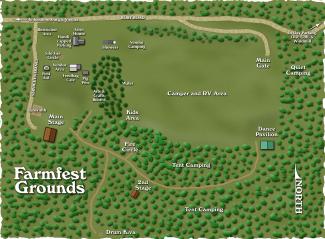 Farm Fest old grounds map